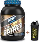 West Nutrition Mass Gainer Karbonhidrat Tozu 3000 G 30 Servis Çikolata Aromalı Ve Shaker