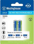 Westinghouse AAA 1000mAH 2li Blister Ready to Use NiMH Şarjlı Pil