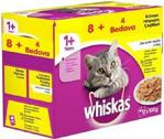 Whiskas Pouch Kümes Hayvanı Çeşitleri 100 gr 12'li Paket Yetişkin Kedi Konservesi