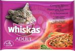 Whiskas Pouch Multipack Etli Çeşitli 4 x 100 gr Yetişkin Kedi Konservesi