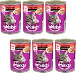 Whiskas Sığır Etli 400 gr 6'lı Paket Yetişkin Kedi Konservesi