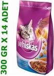 Whiskas Ton Balıklı ve Sebzeli 300 gr 14'lü Paket Yetişkin Kuru Kedi Maması