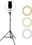 Whitetech Kuaför Makyaj Çekimleri Ring Light Sürekli Inç Işık 2M Stand