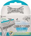 Wilkinson Sword Quattro Titanium Sensitive 2'li Yedek Tıraş Bıçağı