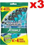 Wilkinson Sword Xtreme 3 Sensitive 8+4 3 Adet Tıraş Bıçağı