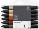 Winsor Newton Promarker 6'Lı Toprak Tonları (Earth Tones) Set