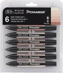 Winsor Newton & Promarker Kalem 6 Renk Skintones Set Ten Rengi Tonlar