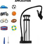 Wiwi Bisiklet Motosiklet Pompa Lastik Hava Şişirme Pompası+Top Iğnesi+Bot Şişirme Aparatı