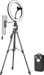 Wlue Bluetooth Kumandalı Led Işıklı Tripod Selfie Ring Light 10 Inç Halka 156Cm