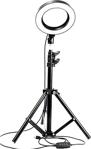 Wonderlust Led Tripod Işıklı Telefon Tutucu Makyaj Işığı Ring Light 14 Inç + 2.1 Metre Tripod