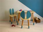 Wooda Montessori Bebek Çocuk Masa Sandalye Takımı - Turuncu
