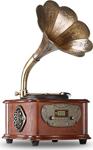 Wooden Classic Serisi Pikap - Radyo - Bluetooth - Usb - 33, 45 Devir Plak Çalar& Nostalji Gramafon Kumandalı