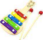 Wooden Toys Ahşap Ksilofon 5 Li Gitar