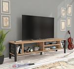 Wood'N Love Mithra 120 Cm Metal Ayaklı Tv Ünitesi Atlantik Çam Siyah