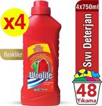 Woolite Canlı Renkler 4X750 Ml Sıvı Çamaşır Deterjanı