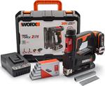 Worx Wx843 2 Ah Akülü Çivi Çakma Makinesi + 3500 Adet Zımba Ve Çivi