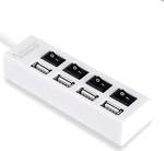 Wozlo 4 Port Usb 2.0 Hub - Usb Çoklayıcı Anahtarlı On / Off Düğmeli