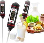 Wozlo Dijital Termometre Mutfak Gıda Yiyecek Pil Dahil Siyah