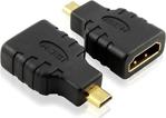 Wozlo Micro Mikro Hdmi To Hdmi Çevirici Aparat - Hdmi Dişi Micro Hdmi Erkek Adaptör