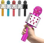 Wster Pembe Karaoke Dahili Hoparlörlü Usb Flash Destekli Ws-858 Mikrofon