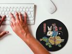 Wuw 3 Kafadar Yuvarlak Mouse Pad