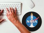 Wuw Nasa Uzay Mekiği Yuvarlak Mouse Pad