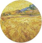 Wuw Van Gogh Wheat Field Yuvarlak Mouse Pad
