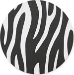 Wuw Zebra Desenli Kaymaz Taban Yuvarlak Mouse Pad