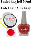 X-Mia Doğal Görünüm Sunan Likit Allık 15 Gr.(Mi̇a-03)& Kaş Şekillendirici&Sabitleyici Jel 50 Ml