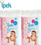 İpek Maxi 60\'lı 2 Paket Bebek Temizleme Pamuğu