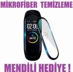 Xiaomi Mi Band 4 Tam Kapatan Çerçeveli Nano Ekran Koruyucu - Islak-kuru Temizleme Mendili Hediye