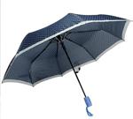 Yarı Otomatik Lacivert Renk Şemsiye Katlanabilir Bay Bayan Şemsiye
