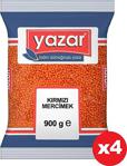 Yazar Kırmızı Mercimek 900 Gr. X 4 Adet