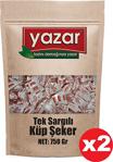 Yazar Tek Sargılı Küp Şeker 750 Gr X 2 Adet