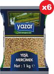 Yazar Yeşil Mercimek 1 Kg X 6 Paket