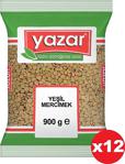 Yazar Yeşil Mercimek 900 Gr. X 12 Adet