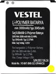 Yedekyedek Vestel Venüs V3 5580 Batarya Pil A++ Lityum Polimer Pil