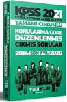 Yediiklim Yayınları 2021 Kpss Gy-Gk Konularına Göre Tamamı Çözümlü Çıkmış Sorular