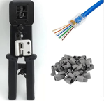 Yeni Nesil Rj45 Ağ Pensesi + Yeni Nesil Cat5/Cat6 Konnektör Jack