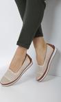 Yka Mağazacilik Kadın Bej Mat Ortopedik Anne Babet Ayakkabı Günlük Ayakkabı Klasik Ayakkabı Genç Yürüyüş Spor Ayzen