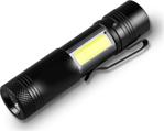 Yopigo Ultra Güçlü LED El Feneri 2000 Lumen + 6W Cob LED Su Geçirmez Zoomlu 3 Modlu