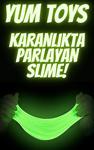 Yum Toys Karanlıkta Parlayan Slime Glow In The Dark 1 Adet Neon Yeşil