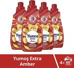 Yumoş Extra Konsantre Çamaşır Yumuşatıcısı Amber 1440 Ml 60 Yıkama 4Adet