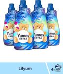 Yumoş Extra Lilyum Lotus Çiçeği 1.44 Ml 60 Yıkama 4'Lü Yumuşatıcı