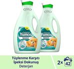 Yumoş Sıvı Bakım Çamaşır Deterjanı Hassas Giysiler Için Tüylenme Karşıtı Ipeksi Dokunuş 2520Ml 2Adet