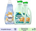 Yumoş Uzman Kırışıklık Karşıtı Konsantre Yumuşatıcı 1200 Ml X2 Hassas Giysiler Deterjan 2520 Ml