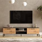 Yurudesign Royal Tv Ünitesi 2 Kapaklı Metal Ayaklı Çam Rl1-Aa