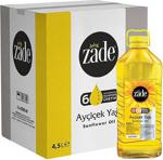 Zade 4.5 lt 4'lü Paket Pet Ayçiçek Yağı