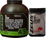 Zeus Nutrition Nitro Pure Whey Protein Tozu 2273Gr -Zeus Nutrition Bcaa Recovery+ 500 Gr