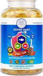 Zühre Ana Omega 3 Balık Yağı - 200 Kapsül (1300 Mg)